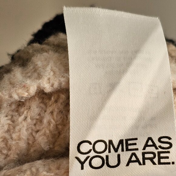 Smash + Tess Beige Cream Black Grey Long Sleeve Sweater Dress Sz M - Picture 8 of 9